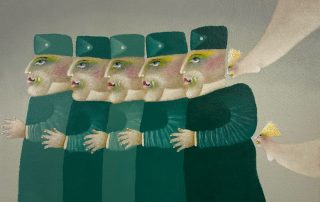 Ölmalerei auf Leinwand