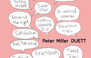 Plakat zur Ausstellung "DUETT" von Peter Miller