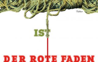 Einladung zur Ausstellung " Der rote Faden ist grün"