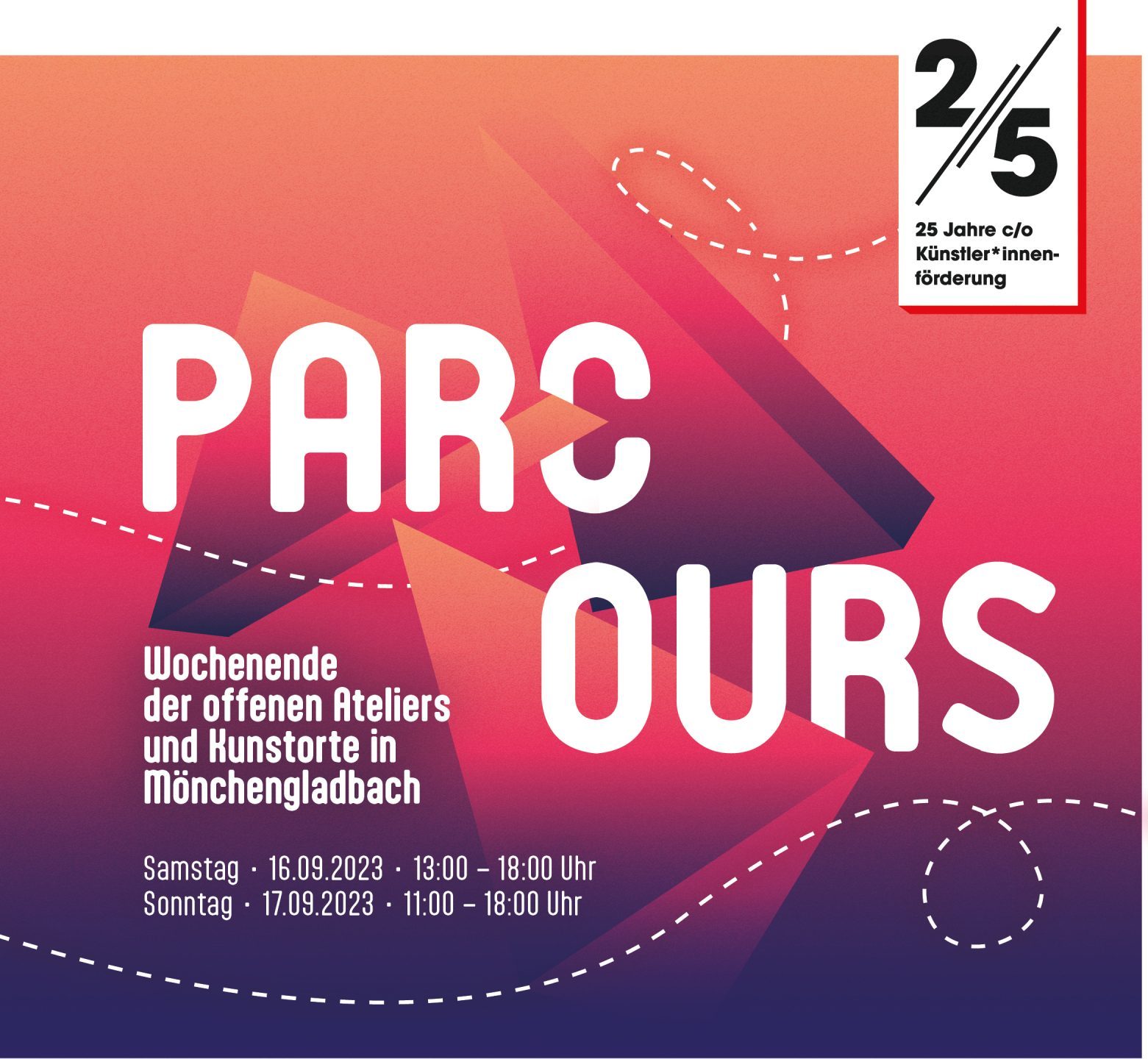 Flyer zum parc/ours am 16. & 17. September.